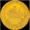 Image 2 : 1930 Uruguay .2502oz Gold 5 Pesos UNCIRCULATED