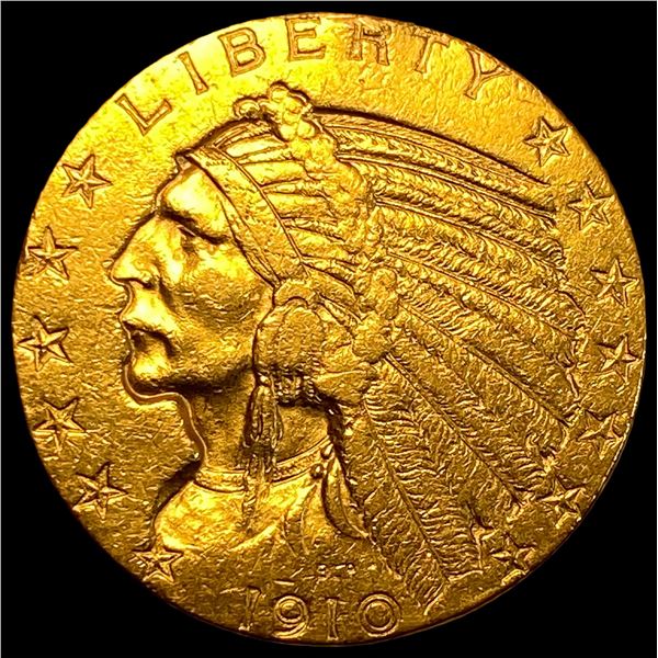 1910-S Indian Head Half Eagle $5 Gold CLOSELY UNCIRCULATED