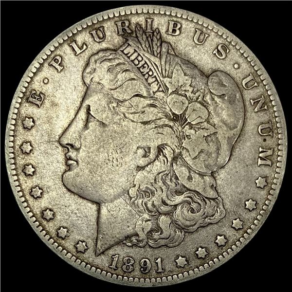 1891-O Silver Morgan Dollar LIGHTLY CIRCULATED