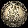 Image 1 : 1857 Seated Liberty Silver Quarter NEARLY UNCIRCULATED