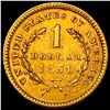 Image 2 : 1851 Gold $1 Type 1 NEARLY UNCIRCULATED