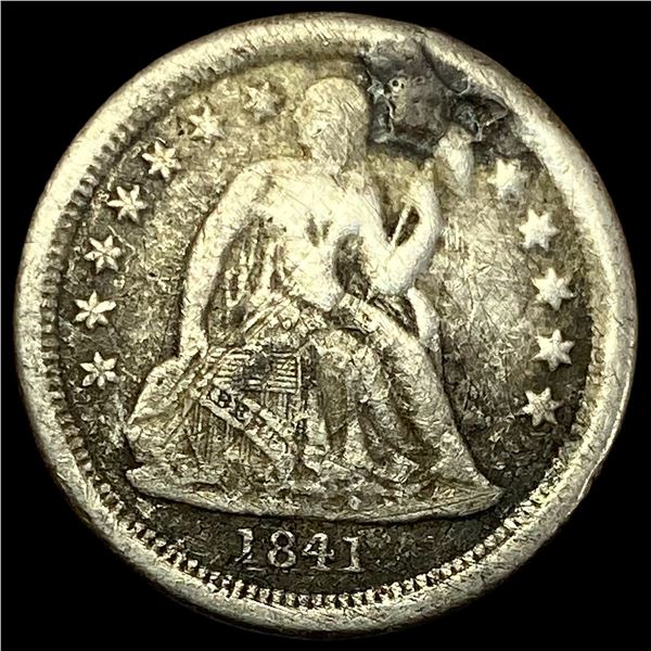1841-O Silver Seated Liberty Dime NICELY CIRCULATED