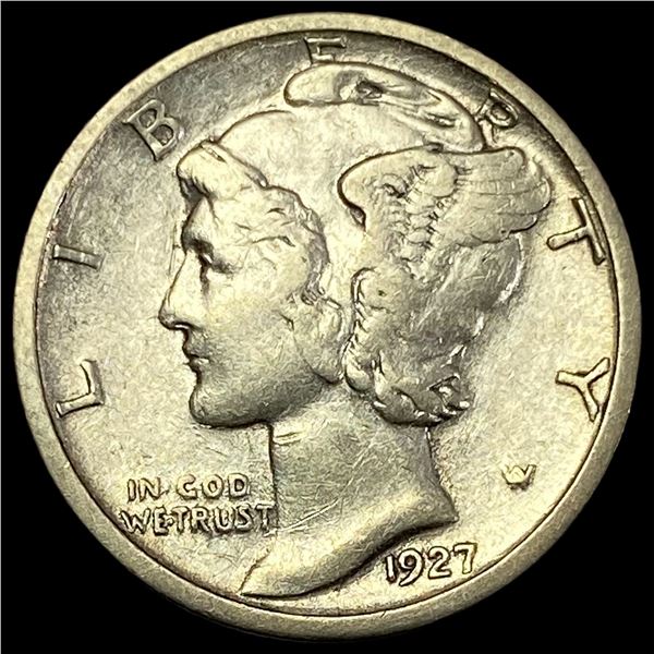 1927-S Silver Mercury Dime NEARLY UNCIRCULATED