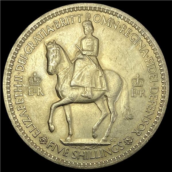 1953 UK Coronation Crown Five Shillings CHOICE AU