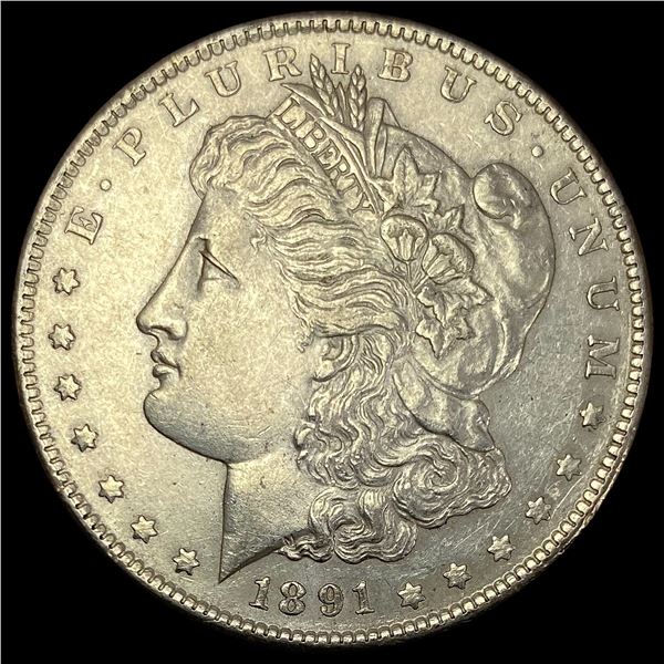 1891-S Silver Morgan Dollar CLOSELY UNCIRCULATED