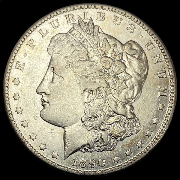 1890-CC Silver Morgan Dollar NEARLY UNCIRCULATED