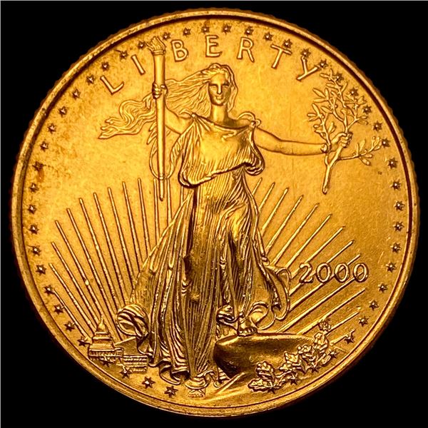 2000 1/4 oz Gold American Eagle $10 SUPERB GEM BU