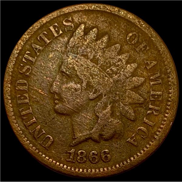 1866 Indian Head Cent LIGHTLY CIRCULATED