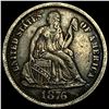 Image 1 : 1876-CC Silver Seated Liberty Dime NEARLY UNCIRCULATED