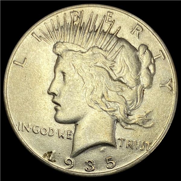 1935-S Silver Peace Dollar CLOSE UNC