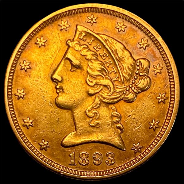 1893 Liberty Head Half Eagle $5 Gold UNCIRCULATED