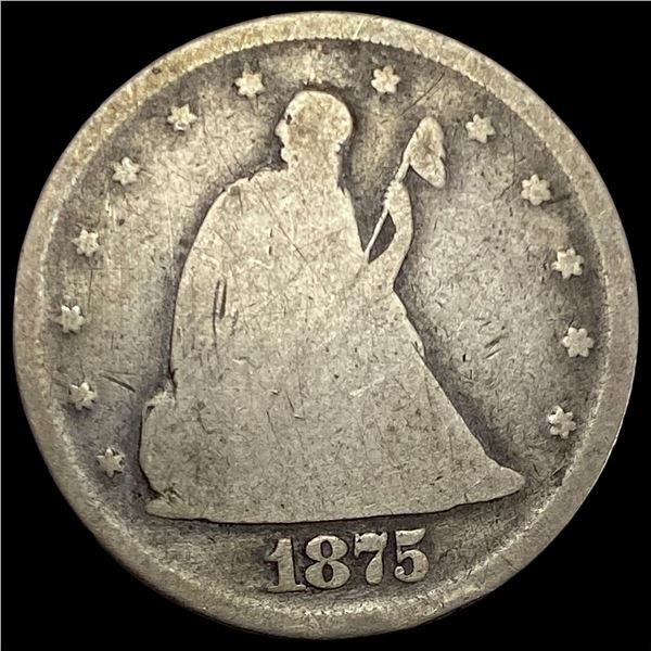 1875 Seated Liberty Twenty Cent Piece NICELY CIRCULATED