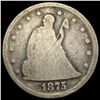 Image 1 : 1875 Seated Liberty Twenty Cent Piece NICELY CIRCULATED