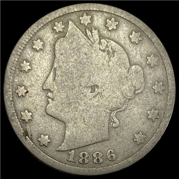 1886 Liberty Head Nickel NICELY CIRCULATED