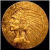 Image 1 : 1908 Indian Head Half Eagle $5 Gold CLOSELY UNCIRCULATED