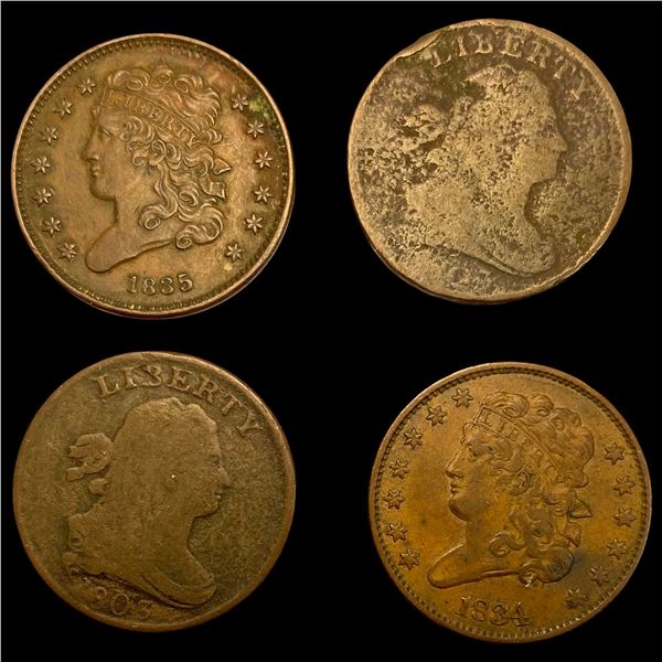 1803-1835 Copper Half Cent NICELY CIRCULATED