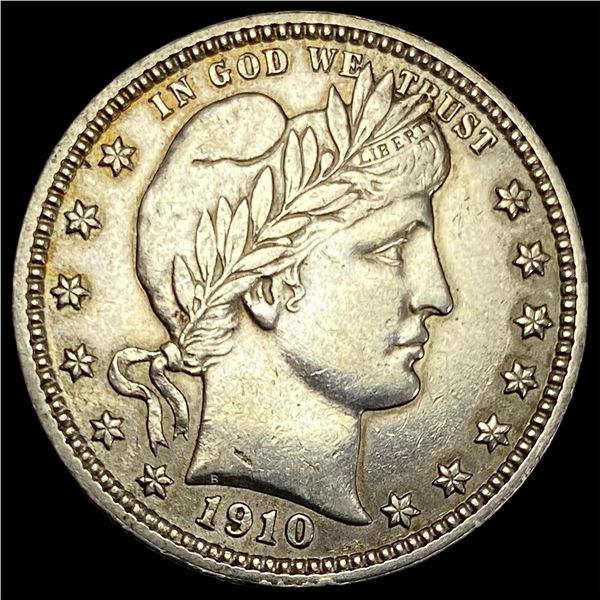 1910 Silver Barber Quarter CLOSELY UNCIRCULATED
