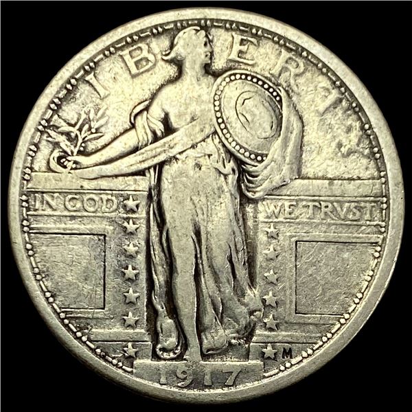 1917 Type 1 Standing Liberty Quarter LIGHTLY CIRCULATED