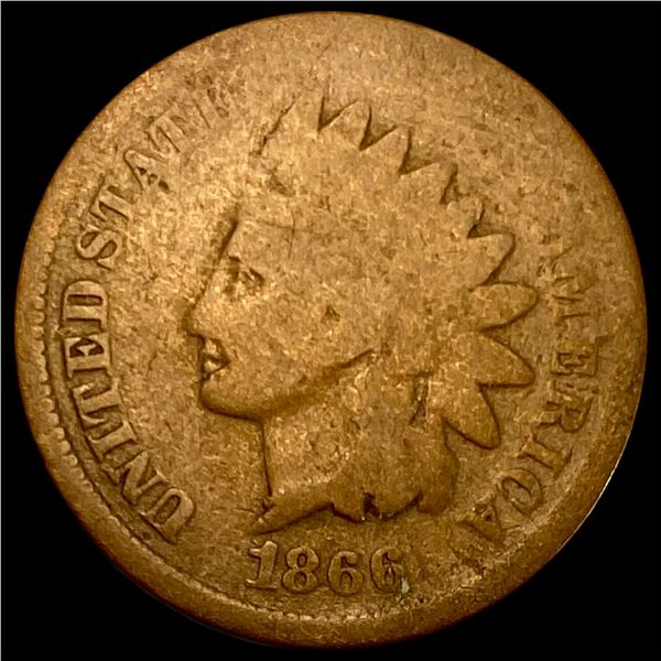 1866 Indian Head Cent NICELY CIRCULATED