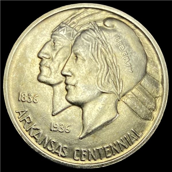 1936 Arkansas Centennial Silver Half Dollar UNCIRCULATED
