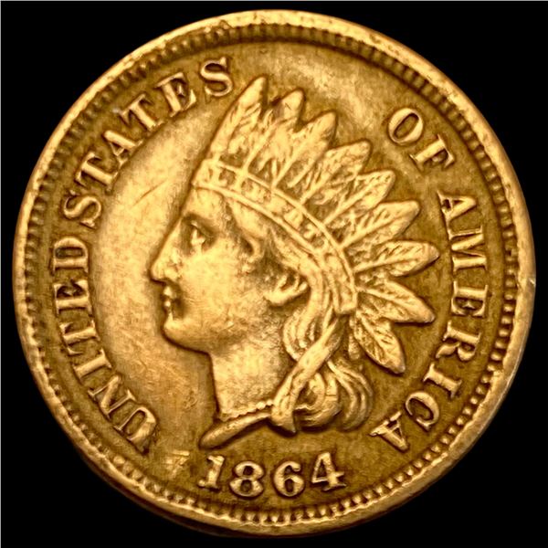 1864 Bronze Indian Head Cent NEARLY UNCIRCULATED
