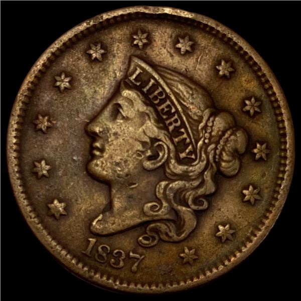 1837 Coronet Head Large Cent LIGHTLY CIRCULATED