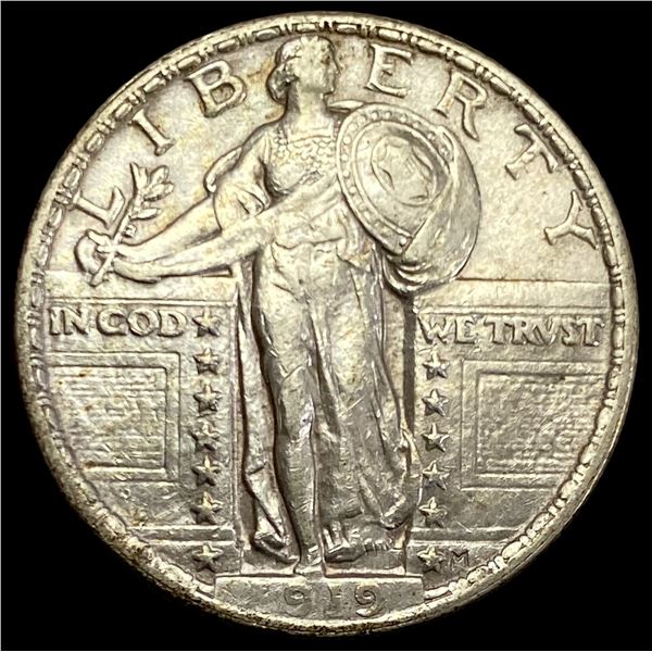 1919 Standing Liberty Silver Quarter CHOICE AU