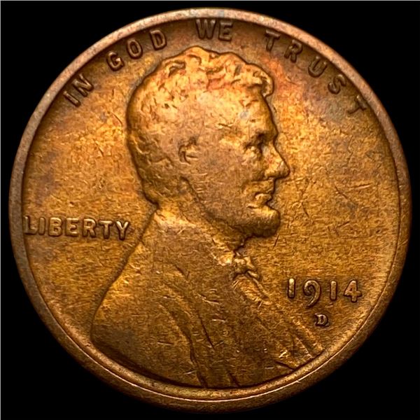1914-D Bronze Lincoln Wheat Cent UNCIRCULATED