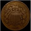 Image 1 : 1864 Bronze Two-Cent Piece NICELY CIRCULATED
