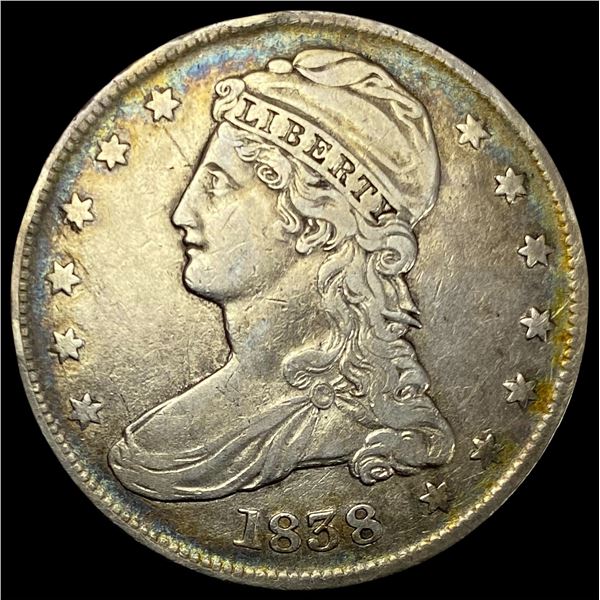 1838 Silver Half Dollar (Capped Bust) ABOUT UNCIRCULATED