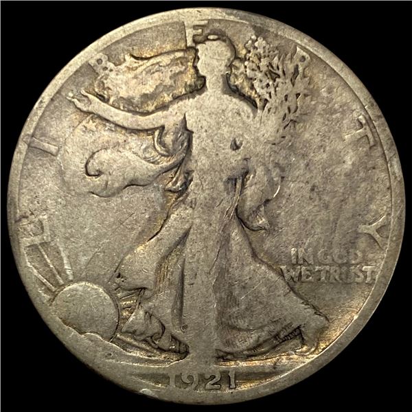 1921-D Silver Walking Liberty Half Dollar NICELY CIRCULATED