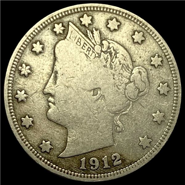 1912-S Liberty Head Nickel NICELY CIRCULATED