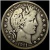 Image 1 : 1911 Silver Half Dollar (Barber) LIGHTLY CIRCULATED