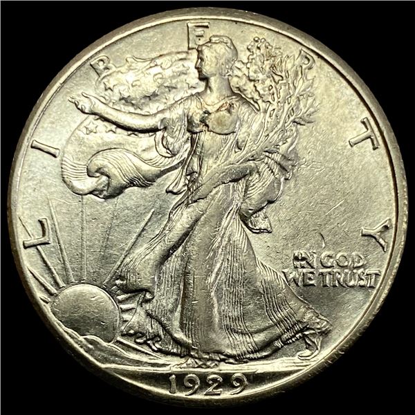 1929-S Silver Walking Liberty Half Dollar CLOSELY UNCIRCULATED