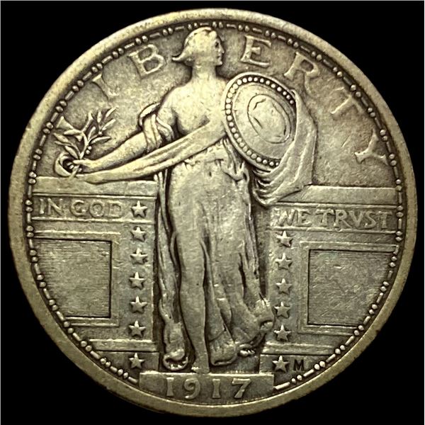 1917 Type 1 Standing Liberty Quarter NEAR UNC