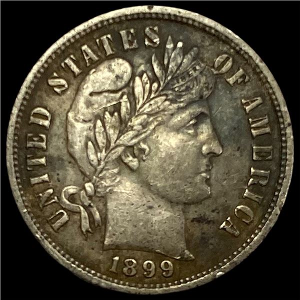 1899-S Silver Barber Dime NEARLY UNCIRCULATED