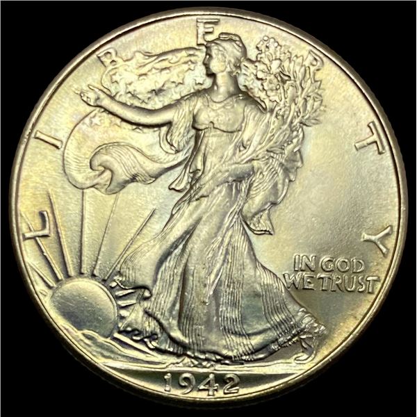 1942-S Silver Half Dollar Walking Liberty CHOICE BU