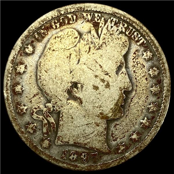 1897-O Silver Barber Half Dollar NICELY CIRCULATED