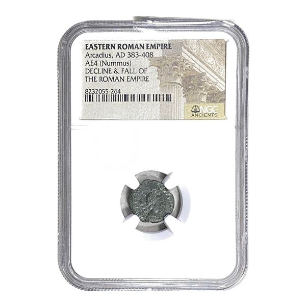 Roman Arcadius 383-408 AD AE4 Nummus NGC