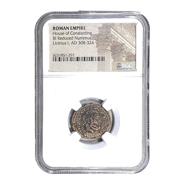 Roman Licinius I 308-324 AD Bi Reduced Nummus NGC