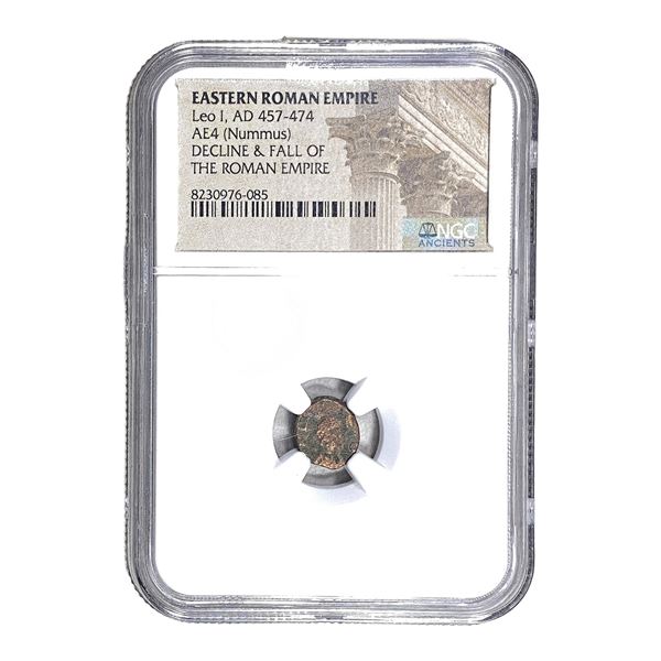 Roman Leo I 457-474 AD AE4 Nummus NGC