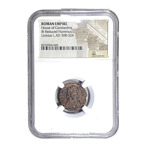 Roman Licinius I 308-324 AD Bi Reduced Nummus NGC