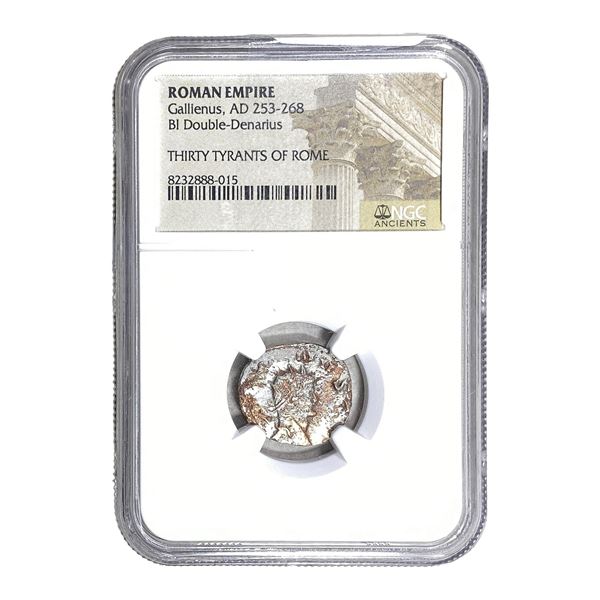 Roman Gallienus 253-268 AD BI Dbl-Denarius NGC