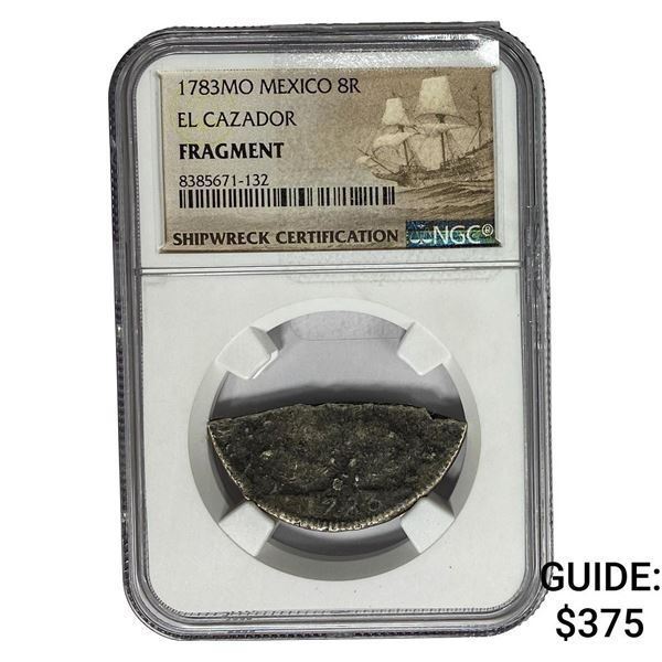 1783MO Mexico 8R El Cazador Fragment NGC