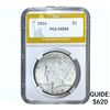 Image 1 : 1934 Silver Peace Dollar PGA MS64