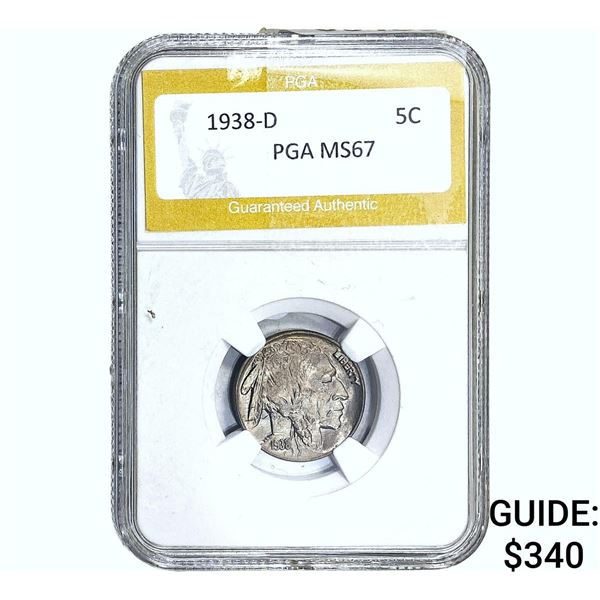 1938-D Buffalo Nickel PGA MS67