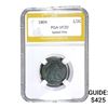 Image 1 : 1804 Spiked Chin Draped Bust Half Cent PGA VF20