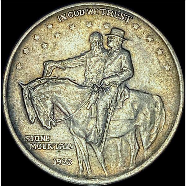1925 Silver Half Dollar Stone Mountain CHOICE AU