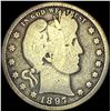 Image 1 : 1897-S Silver Barber Quarter NICELY CIRCULATED
