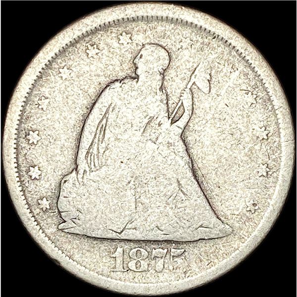 1875-S Silver Twenty Cent Piece NICELY CIRCULATED